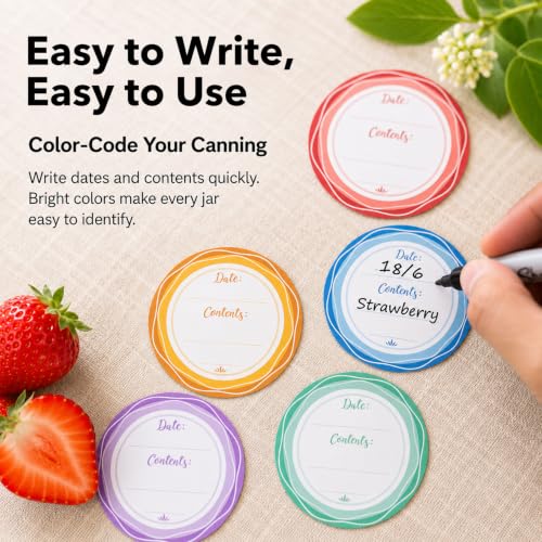 2" Mason Jar Canning Labels (90 Count)
