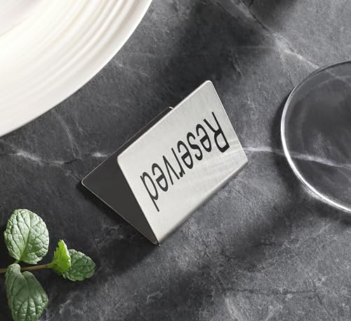 Stainless Steel Table Tent Sign (2 Count)