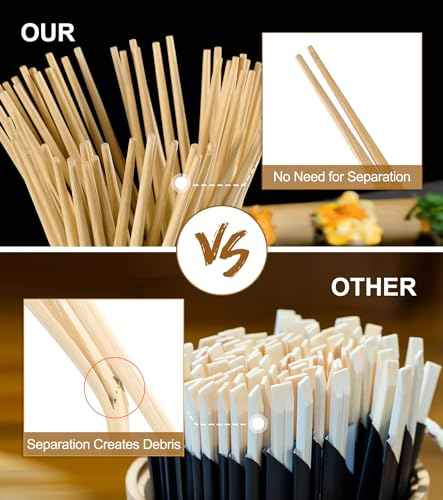 200Pairs Bamboo Chopsticks Disposable