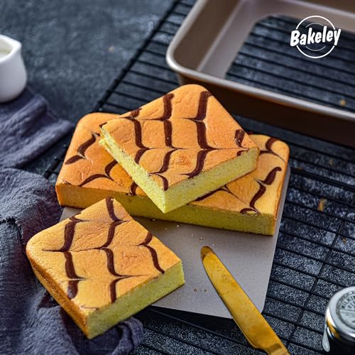 7 Inch Nonstick Square Cake Pan with Removable Bottom