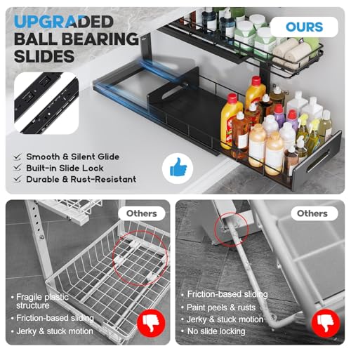 Under Sink Organizer Upgrade To Professional Rails