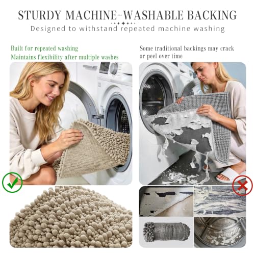 Bathroom Rugs Non Slip Washable 32x20 Inch