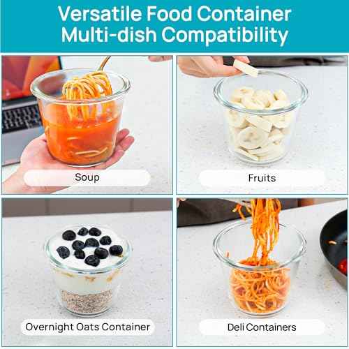 10Pack 22oz and 5pack Glass Storage Containers with Snap Airtight Lids (8 Count)