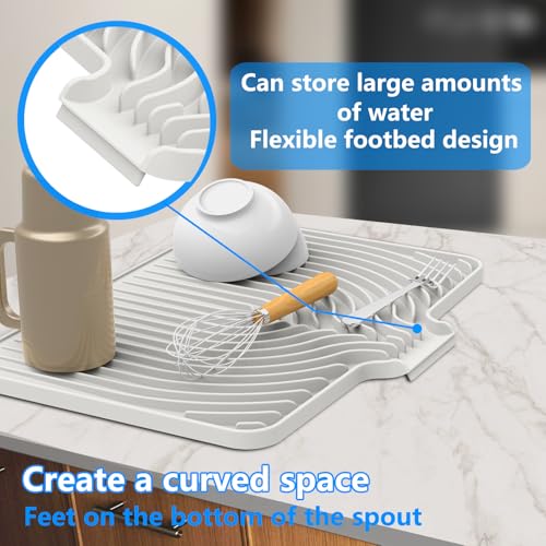 Dish drying mats for kitchen counter