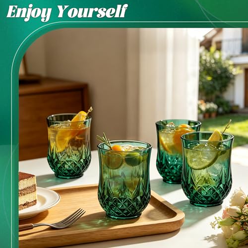 24 Pack Plastic Stemless Wine Glasses (24 Count)