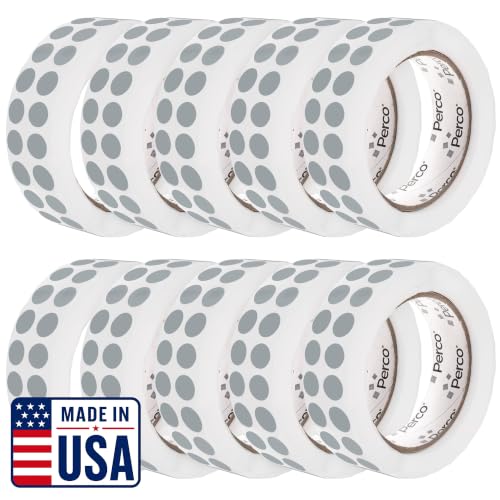 Grey Perforated Round Circle Dot Sticker 1 (80 Count)