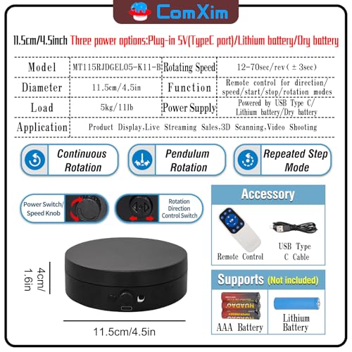 Motorized Rotating Display Stand with Remote