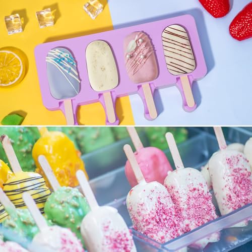 Silicone Popsicle Molds (100 Count)