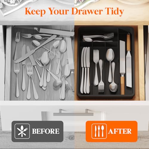 Silverware Drawer Organizer Tray
