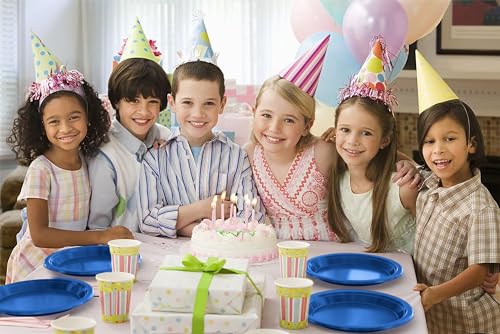 Sturdy Dark Blue Plastic Plates 9" Party Plates 100 Pcs (100 Count)