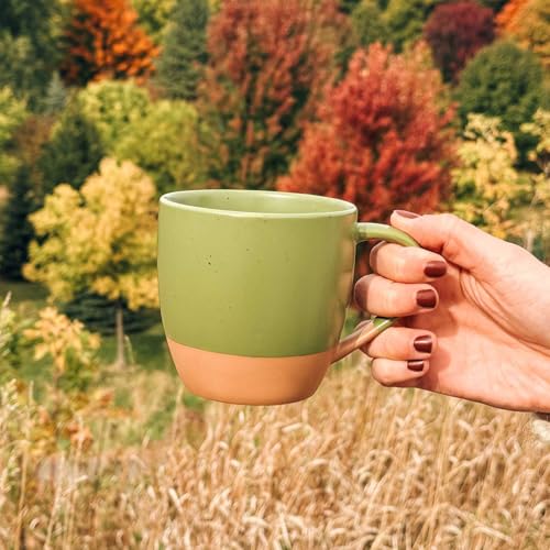 Ceramic Artisan Matte Large Latte Mug Set of 4 (4 Count)