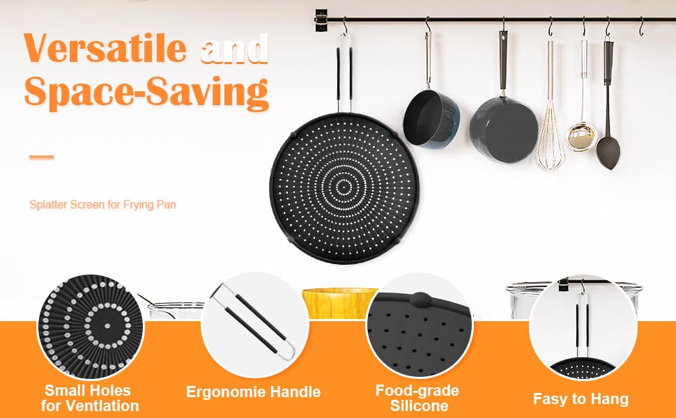 Silicone Splatter Screen for Frying Pan