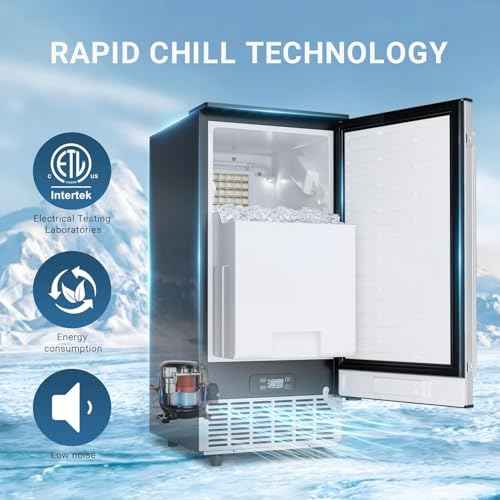Commercial Under Counter Ice Maker with Drain Pump
