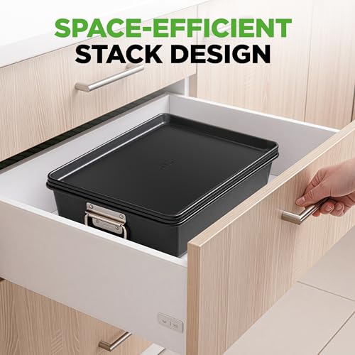 8 Piece Stackable Nonstick Bakeware Set