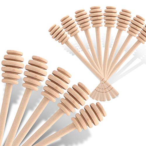 12 Pack Mini Wooden Honey Dipper Sticks (12 Count)