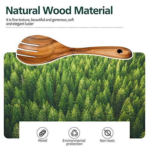 10.2in Wood Salad Servers