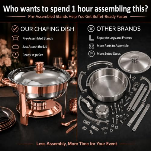 Chafing Dishes for Buffet (4 Count)