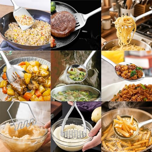 18 0 Stainless Steel Cooking Utensils Set (9 Count)