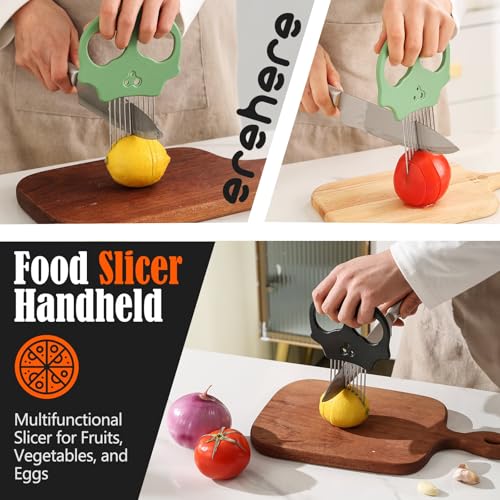 Stainless Steel Onion Cutter & Egg Slicer