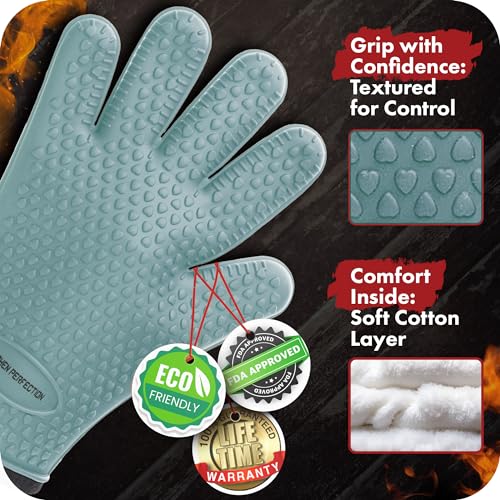 XL Silicone Smoker BBQ Gloves (2 Count)