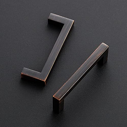 Oil Rubbed Bronze Cabinet Handles Solid Drawer Pulls 3 Inch 15 Pack (15 Count)