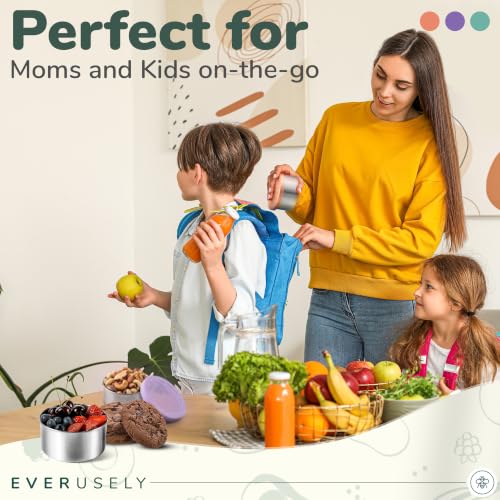 Stainless Steel Snack Containers (3 Count)