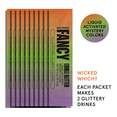 Halloween Mystery Colors Edible Glitter Packets 2 Pack
