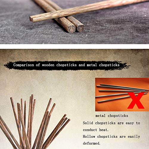 Reusable Wenge Wood Chopsticks (10 Count)
