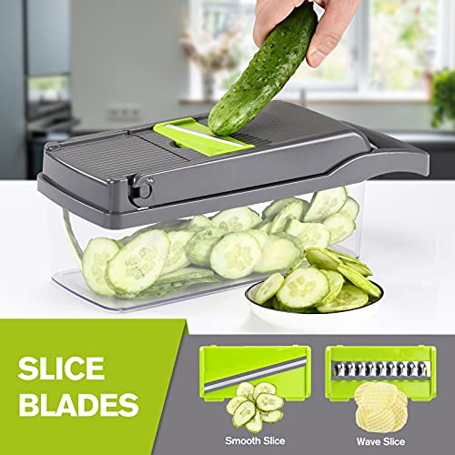 Vegetable Chopper Mandoline Slicer Grey