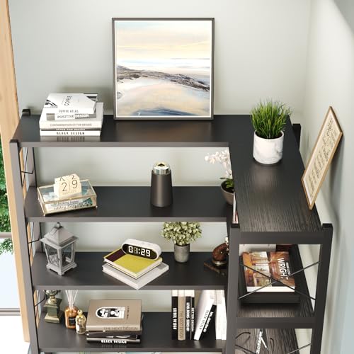 6 Shelf Corner Bookshelf (6 Count)