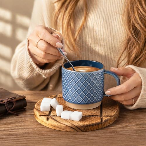 12 OZ Stackable Coffee Mugs (4 Count)