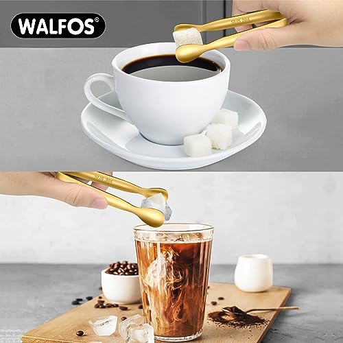 Small Gold Tongs For Serving (12 Count)