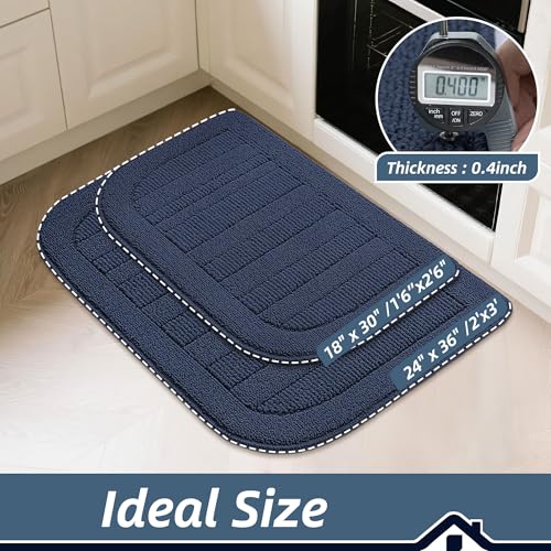 30x18 Inch Kitchen Rugs Non Slip Washable Sink Rug (3.75 Sq Ft)