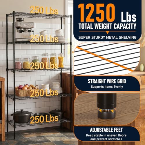 5 Tier Wire Shelf