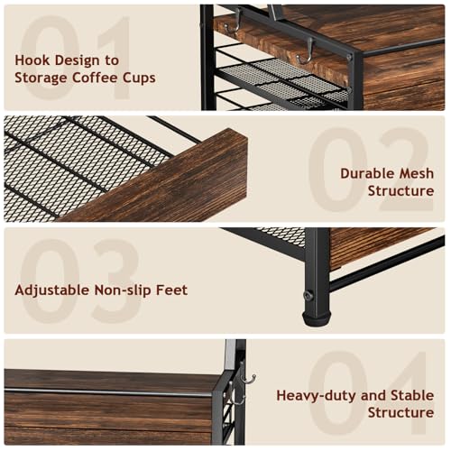 Coffee Syrup Rack Organizer