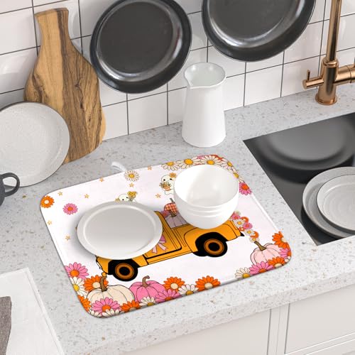 Lovely Ghost Dish Drying Mat