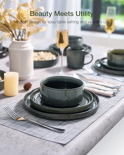 Star Stoneware Dinnerware Sets with Pasta Bowls (16 Count)