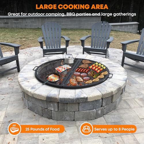 X Marks Fire Pit Grill Grate