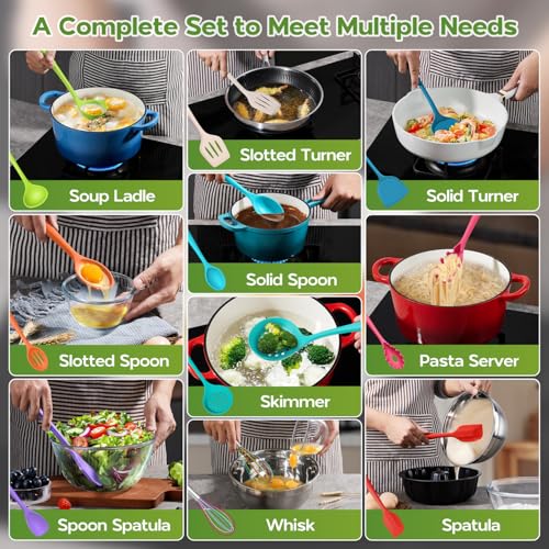 Silicone Kitchen Utensils (10 Count)