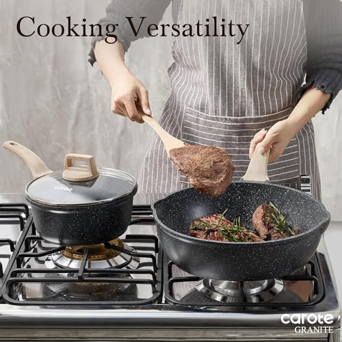 12 Inch Nonstick Deep Frying Pan with Lid