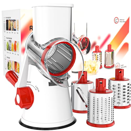 Rotary Cheese Grater Hand Crank Cheese Shredder for Fresh Cheese