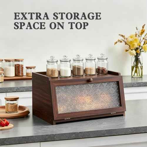 Bread Box for Kitchen Countertop