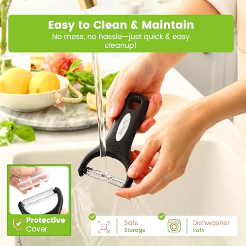 Swivel Potato Peeler & Julienne Vegetable Peeler w (2 Count)