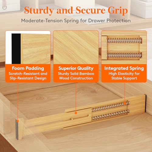 2.4" Kitchen Drawer Dividers (6 Count)