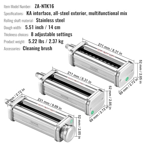 Pasta Attachment for KitchenAid Stand Mixer