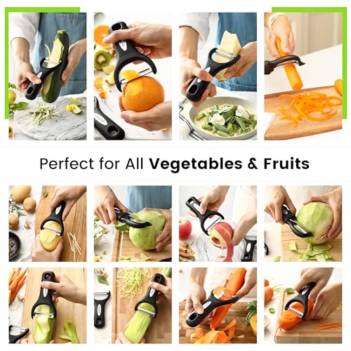 3pcs Vegetable Peelers for Kitchen (3 Count)