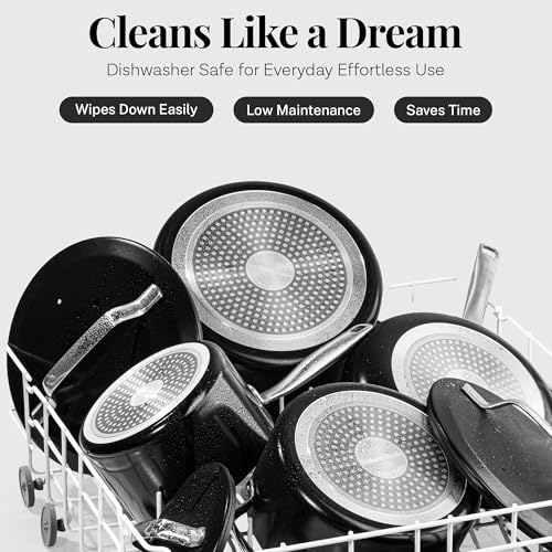 Modern 11 Pc Ceramic Cookware Set