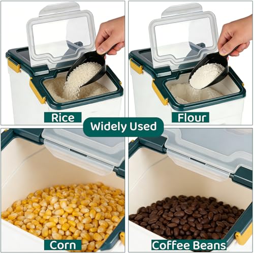 25 Pound Large Food Grade Container for Rice Flour Sugar