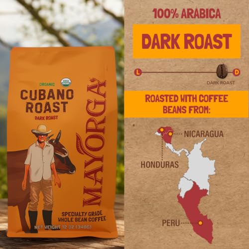 Organic Coffee 12oz Cafe Cubano Roast (12 Ounce)