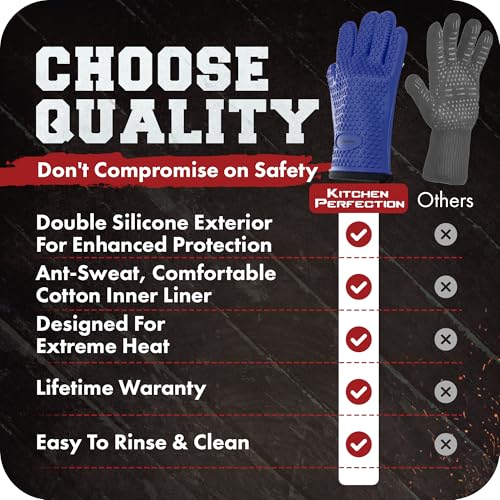 XL Silicone Smoker BBQ Gloves (2 Count)
